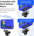 Hero13 Black Silicone Protective Case Bag Screen Protector for GoPro Hero13, Glass Screen Protector Soft Rubber Cover (Blue)