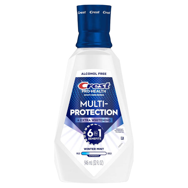 Crest Pro-Health Advanced Mouthwash, Alcohol Free, Extra Whitening, Energizing Mint Flavor, 946 mL (32 fl oz) 31.9 Fl Oz (Pack of 1)