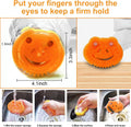 Smilepowo 5 Pack Scrub Sponge, Dual-Sided Temperature Controlled Kitchen Sponge for Dishes, Frog Bulk Sponges Household Cleaning