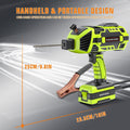 Portable Welding Machine 110V Handheld Electric ARC Welder Gun Stick Welder Machine with IGBT Inverter 5 Variable Current Adjustment for