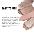 4 Colors Deep Rose Soft Pink Beige Brown Eye Shadow Palette Makeup, Neutral Matte Shimmer Eyeshadow Palette for Women Highly Pigmented Waterproof,