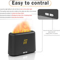 Ultrasonic Aroma Flame Diffuser for Essential Oils, 180Ml Cool Mist Humidifier with Auto-Off Protection, Aromatherapy Diffuser for Home, Office,