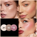 FOCALLURE 3 Pcs Cream Contour Sticks,Shades with Highlighter & Bronzer & Blush,Non-greasy Long-wear Face Contouring Pen,Easy to Sculpt the Face