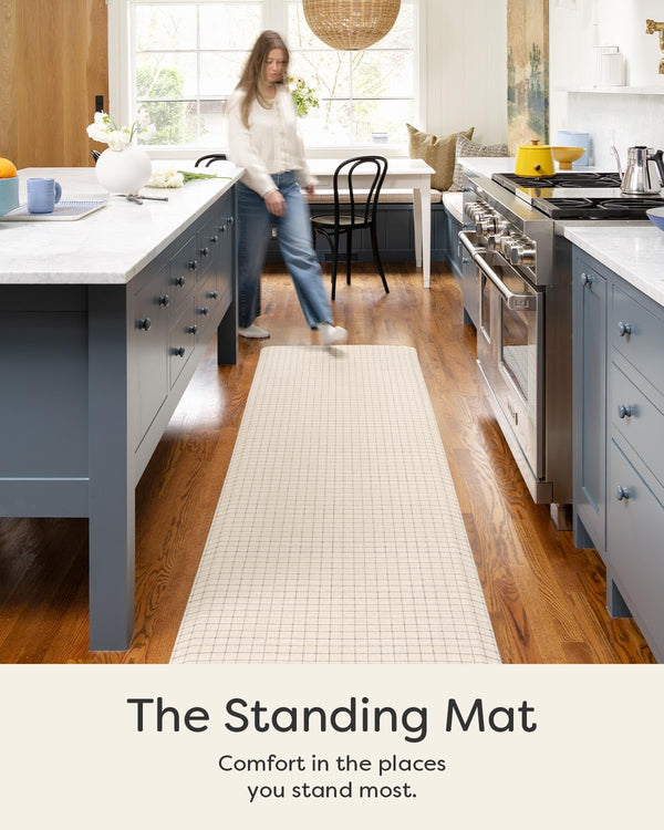 House of Noa Nama Standing Mat – Anti-Fatigue Cushioned Kitchen Mats for Floor | Ergonomic Bounce-Back Foam Kitchen Mats | Anti-Fatigue Mats for