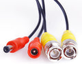 4 Pack 30M/100ft All-in-One BNC Video Power Cables, Extension Surveillance Camera Cables for CCTV Security DVR System Installation, Free 8pcs BNC