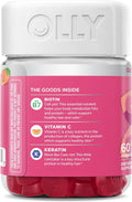 OLLY Hair Skin and Nails Gummies, Undeniable Beauty, Biotin - 60 Count 60 Count (Pack of 1)