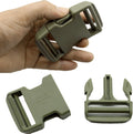 2 Inch Belt Buckle Clip, 2 Pack Quick Side Release Buckles Extra Thick Dual Adjustable Heavy Duty Plastic Buckle Replacement for 2''(50mm) Nylon