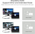 BENFEI USB C Hub 5-In-1 with 4K Hdmi(Certified), 100W Power Delivery, 3 USB-A, Silicone Cable, Aluminum Case Compatible with Macbook Pro/Air, Ipad