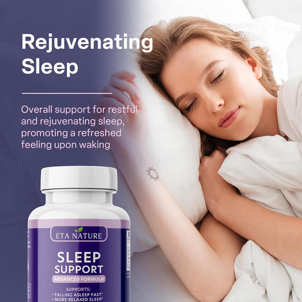 Sleeping Pills & Resveratrol Supplement for anti Aging - Sleep Supplement with Melatonin, Resveratrol, Zinc & Magnesium - Wake up Looking Younger