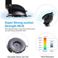 Magnetic Phone Car Mount, Universal Dashboard Windshield Car Phone Mount Holder with Upgraded 3.2" Suction Cup,8 Strong Magnets Compatible with
