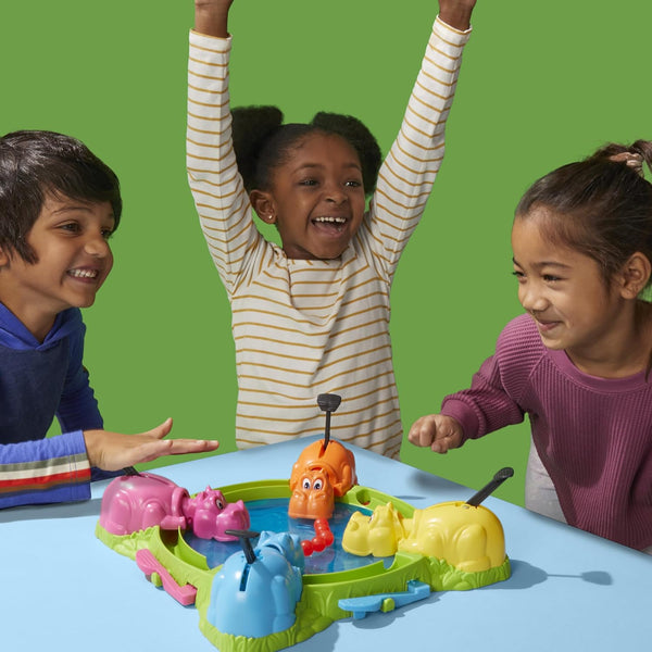 Hungry Hungry Hippos Game for Preschoolers | Instant Marble Relaunch, Easy Set-Up & Storage| Ages 4 and up | 2 to 4 Players | Kids Games
