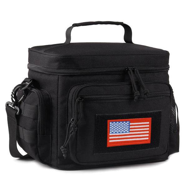 ATRIPACK Lunch Box for Men, Tactical Lunch Bag MOLLE Webbing Leakproof Insulated Large Lunch Cooler Women Adult Meal with Adjustable Shoulder