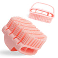 Silicone Body Scrubber with Handle - Exfoliating Shower Brush for Men & Women, Travel-Friendly & Quick-Dry, Soft Silicone Loofah Alternative for