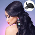 1Pc Black Fluffy Hair Pad Sponge Clip Bun Comb Bump It Up Hairstyling Tool for Women and Girls - DIY Beauty and Personal Care Clips and Barrettes