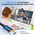 USB Extension Cable 1Ft, USB 3.0 Repeater USB Male to Female Lead with Signal Amplification Active Cord for Printers, Keyboards, Game Console,