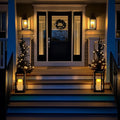 Homemory 4"x9" Outdoor Waterproof Flameless Candles with Timers and Remote Control, Battery Operated Candles, LED Plastic Candles, Ivory White,