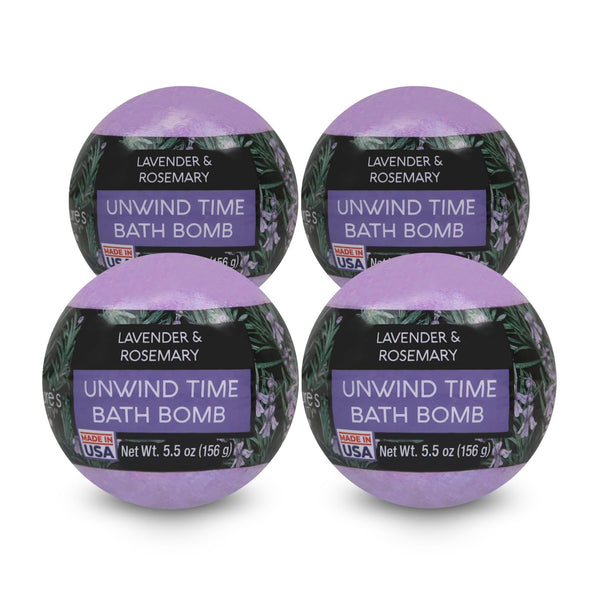 Nature'S Beauty Lavender & Rosemary Bath Bomb Multi-Pack - Luxury Fizzy Spa Bath Bomb to Help Calm, Soothe + Revive Dull and Dry Skin Made with