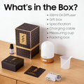 Essential Oil Diffuser Handmade Glass, Quiet 6-In-1 High-End Humidifier, Home Aromatherapy Fragrant Aroma Diffuser with Multiple LED Light Modes