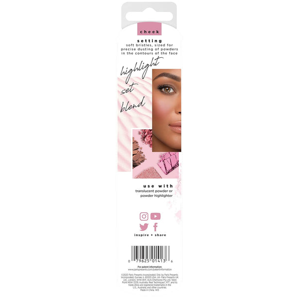 Real Techniques Makeup Setting Brush, for Setting Powder, Loose Powder, & Pressed Powder, Face Makeup Brush, 402 Brush, Sheer Coverage for