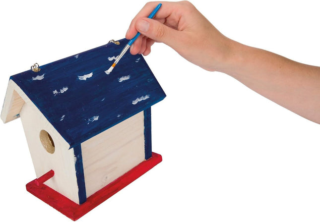 Beetle & Bee Paint a Bird Base, Backyard Birdhouse Kit, Bird House Painting Kit 