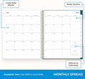 Blue Sky 2025-2026 Weekly and Monthly Academic Year Planner Calendar, July 2025 - June 2026, 8.5" x 11", Flexible Cover, Wirebound, Storage
