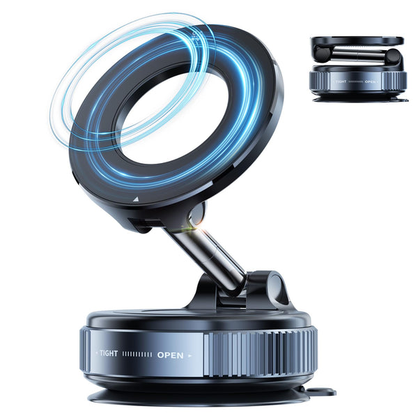 Magnetic Phone Holder for Car,Magnetic Phone Holder with Suction Cup, Vacuum Car Mount for iPhone 17 16 Pro Max,Phone Holders for Your Car Magnetic