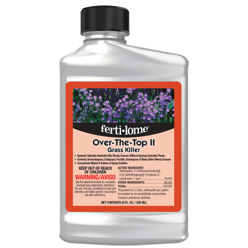 Fertilome 8 Oz Over The Top Grass Killer - 10434 | Fluazifop-p-butyl selective formula - Post-emergent control of annual & perennial grasses -