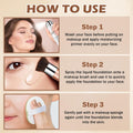Airbrush Foundation Makeup with Primer,01 Natural/Warm Porcelain | Breathable Blendable Foundation Full Coverage,Smooth Radiant Skin,Moisturizing
