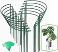 Joyhalo 12 Pack Plant Support Stakes, 16 Inch Plant Stakes for Outdoor Plants, Peony Cages and Supports, Peony Cage with 15 Pcs Twist Ties, Flower