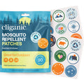 Cliganic Mosquito Repellent Stickers (90 Pack) - Camping Patches for Kids & Adults, Natural Deet-Free, Essential Oil Infused