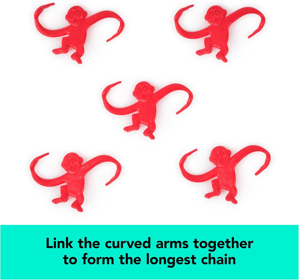 Spin Master Games, Barrel of Monkeys, Retro Linking Fun for Preschoolers, Family Games, 1 & Up Players, for Ages 3 & Up Barrel of Monkeys - Retro