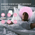 4PCS Satin Hair Bonnet for Sleeping,Bonnets for Black Women Men,Silk Bonnet for Sleeping,Hair Wrap Cap for Curly Hair,Elastic Wide Band Hair