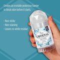 CRYSTAL Deodorant Stick (30003), Unscented, 4.25 Ounce Unscented 4.25 Ounce (Pack of 1)