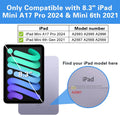 Procase Smart Case for Ipad Mini 7 A17 Pro 2024/Ipad Mini 6 2021 8.3 Inch Ipad Mini 7Th/6Th Gen, Hard Back Cover for Ipad Mini 8.3" 7Th Gen