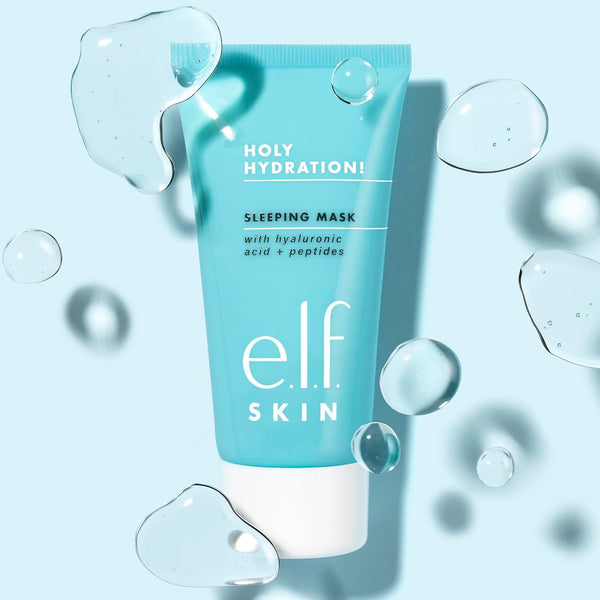 E.L.F. Holy Hydration! Sleep Mask, Ultra-Hydrating Dual-Use Face Mask, Replenishes & Nourishes Dry Skin for a Plumped up Complexion, 2.7 Fl Oz (80Ml)