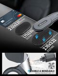 eSamcore for MagSafe Car Mount Detachable, Bendable Aluminum Arm Magnetic Phone Holder for Car【20 Strong Magnets】 Cell Phone Mount for Car Dash