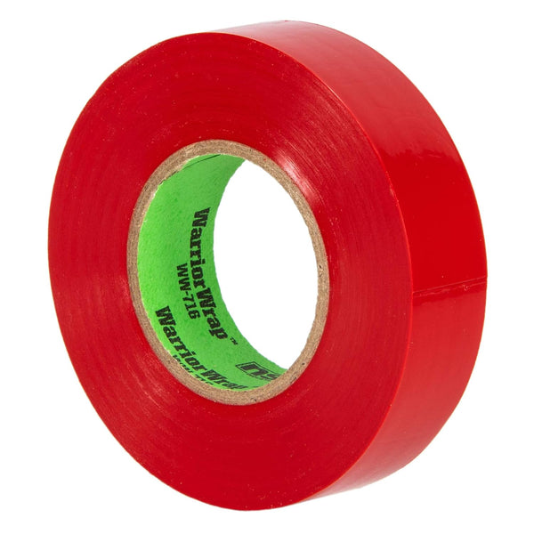 WarriorWrap General 3/4 in. x 60 ft. 7 mil Vinyl Electrical Tape, Red