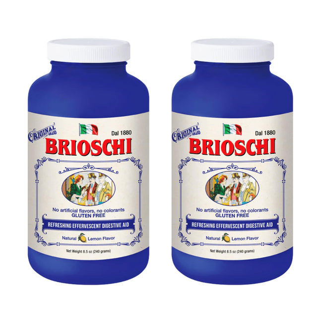 Brioschi Italian Lemon Flavored Effervescent Heartburn, Upset Stomach, Acid Indi