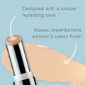 Neutrogena Hydro Boost Hydrating Concealer Stick for Dry Skin, Oil-Free, Lightweight, Non-Greasy and Non-Comedogenic Cover-Up Makeup with