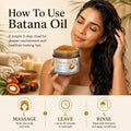 YBW Batana Oil for Hair Growth Dr. Sebi Organic, Natural, Pure and 100% Raw Batana Oil Paste from Honduras - Botana Enhances Hair Thickness,