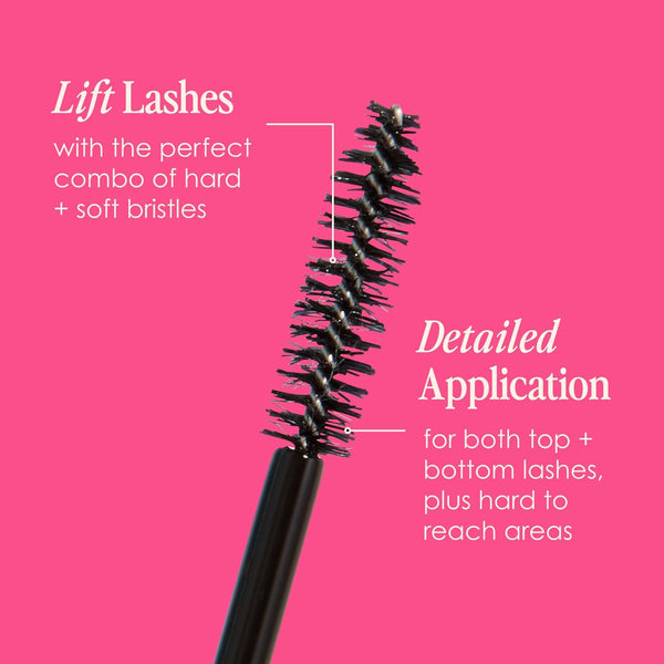 Grande Cosmetics GrandeMASCARA Conditioning Peptide Mascara – Buildable Extreme Volume & Length – Long-Lasting & Clump-Free Black – Lash &