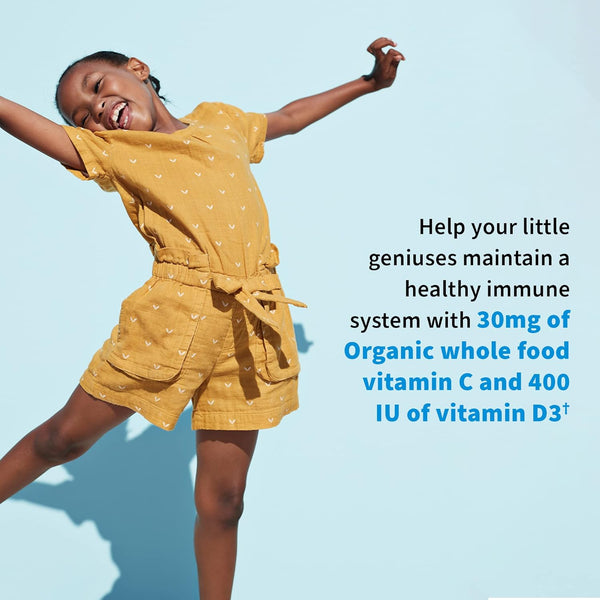Garden of Life Dr. Formulated Probiotics Organic Kids+ plus Vitamin C & D - Berry Cherry - Gluten, Dairy & Soy Free Immune & Digestive Health