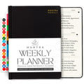 2025 Planner, Daily Journal & Gratitude Journal All-In-One with to Do List, Self Care Prompts & Habit Tracker - 5.8 X 8.3 - Black