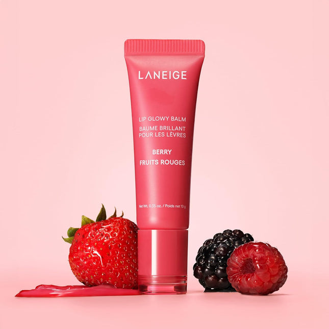 LANEIGE Lip Glowy Balm: Sheer Tinted Lip Moisturizer with Shea Butter, for Hydrating Shine & Soft Lips Berry
