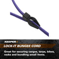Keeper - 48” Lock-It Bungee Cord, 2 Pack - UV and Weather-Resistant