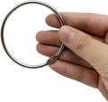 KTOJOY 3 Inch (12 Pack) Loose Leaf Binder Book Rings, with Metal Nickel Plated for Key,and Index Cards, for School, Home, or Office, Silver