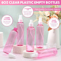 Eccliy 32 Pcs 8 oz Spray Bottles Fine Mist Plastic Spray Bottles Clear Empty Sprayer Hairs Refillable Travel Sprayer with Pump Cap for Cleaning
