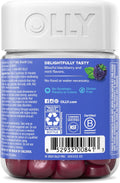 OLLY Extra Strength Sleep Gummy, 5 Mg Melatonin, L-Theanine, Chamomile, Lemon Balm, Sleep Aid, Blackberry - 50 Count