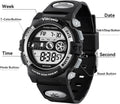 Kids Digital Watch for Boys Girls, Waterproof LED Colorful Lights Sports Watch Suitable for 5-17 Years Old Teenagers (With Gift Box)