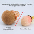Extra Large Body Makeup Brush for Self Tanner, Self Tan Back Applicator, 74Mm Wide-Headed Kabuki Brush for Bronzers Blend Self Tanning Applicator,